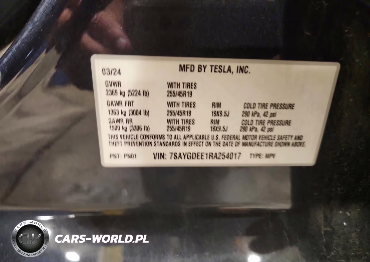 2024 Tesla Model Y VIN:7SAYGDEE1RA254017 - 12