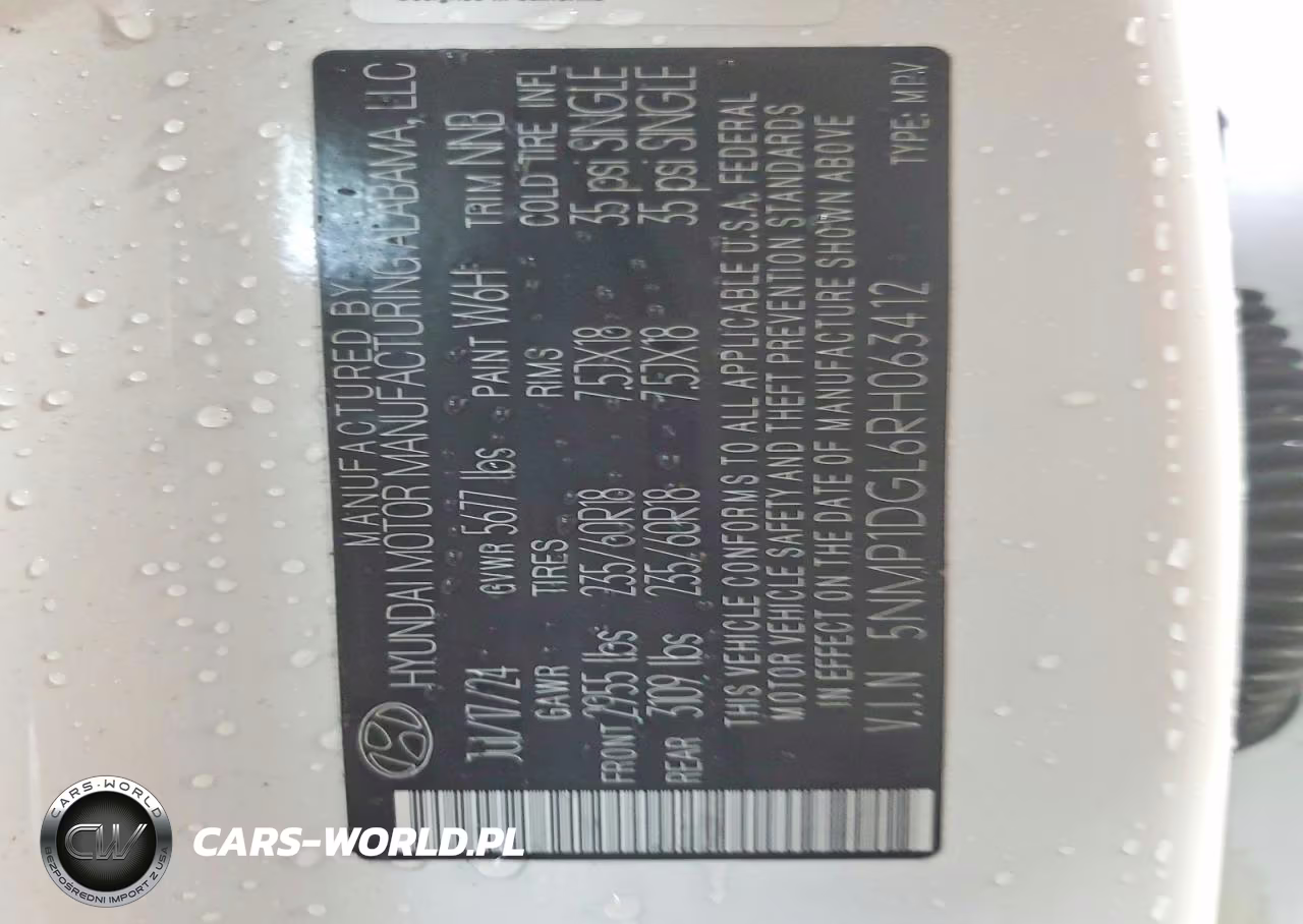 2024 Hyundai Santa Fe Se VIN:5NMP1DGL6RH063412 - 13
