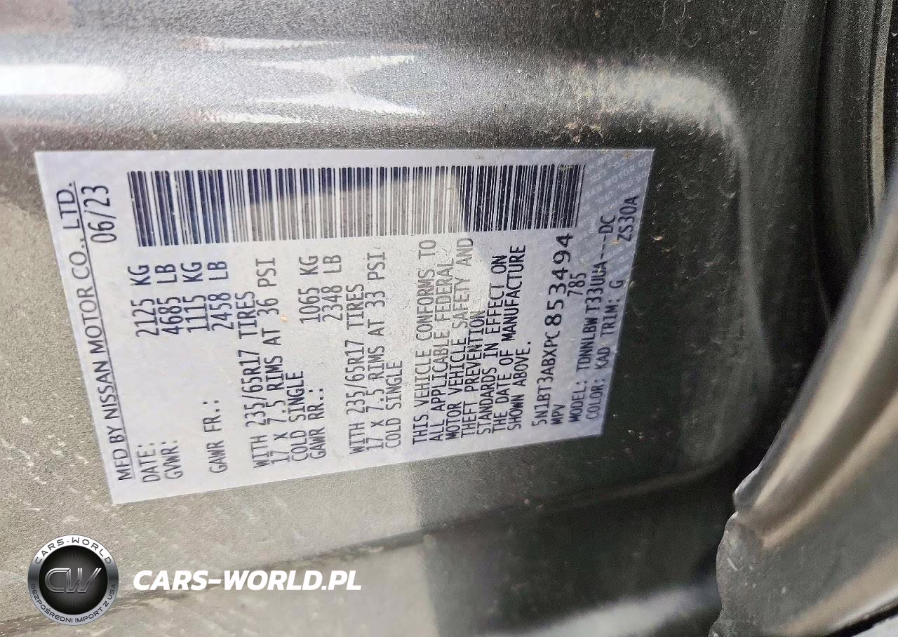 2023 Nissan Rogue S VIN:5N1BT3ABXPC853494 - 13
