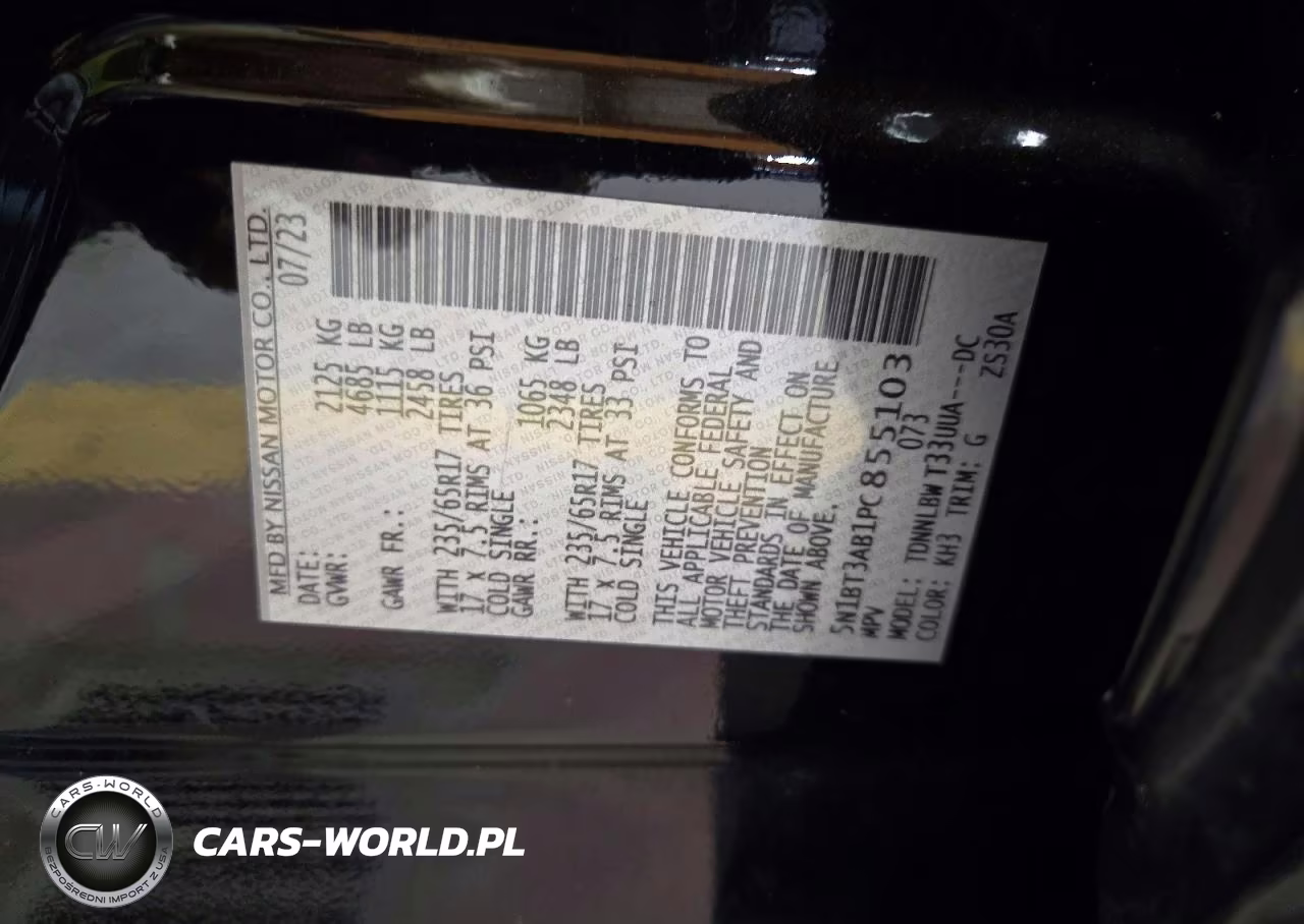 2023 Nissan Rogue S VIN:5N1BT3AB1PC855103 - 13