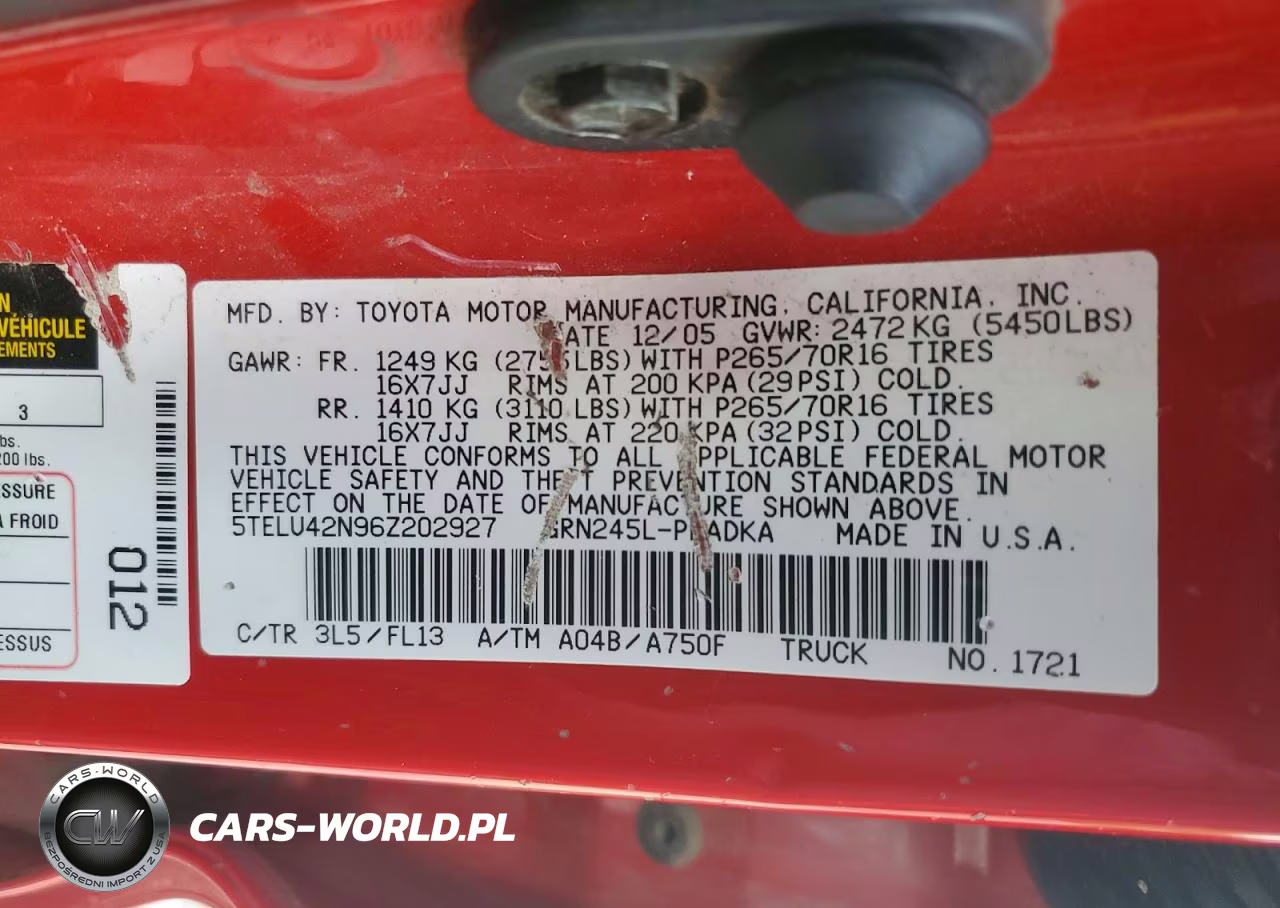 2006 Toyota Tacoma V6 VIN:5TELU42N96Z202927 - 12