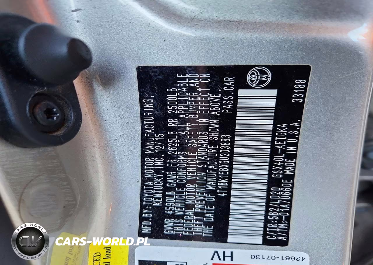 2016 Toyota Avalon Xle VIN:4T1BK1EBXGU203883 - 12