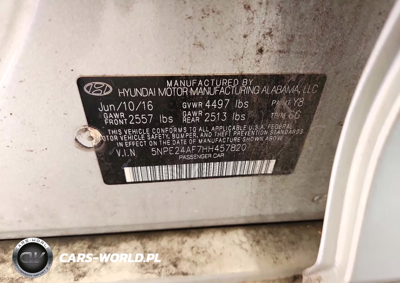 2017 Hyundai Sonata Se VIN:5NPE24AF7HH457820 - 12
