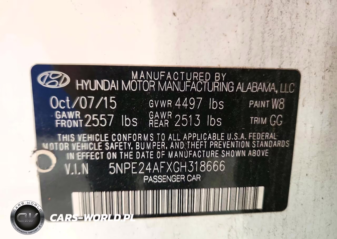 2016 Hyundai Sonata Se VIN:5NPE24AFXGH318666 - 12