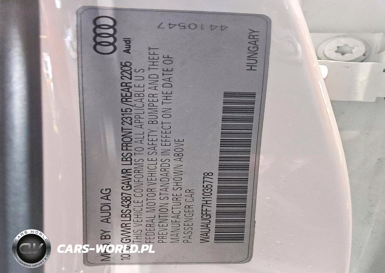2017 Audi A3 Premium VIN:WAUAUGFF7H1035778 - 12
