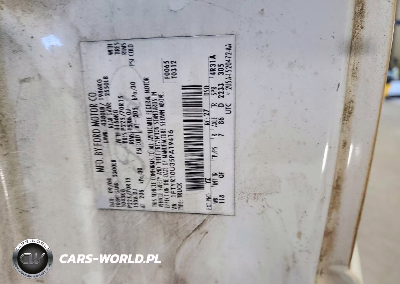 2005 Ford Ranger VIN:1FTYR10U35PA19416 - 12