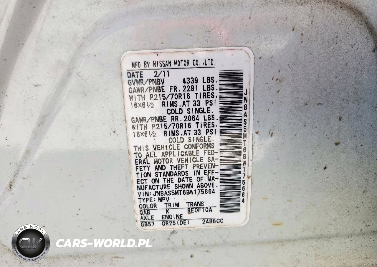 2011 Nissan Rogue S VIN:JN8AS5MT6BW175664 - 13