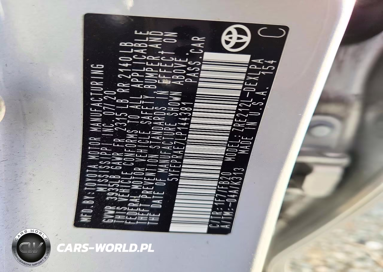 2020 Toyota Corolla Le VIN:5YFEPRAE7LP144381 - 12