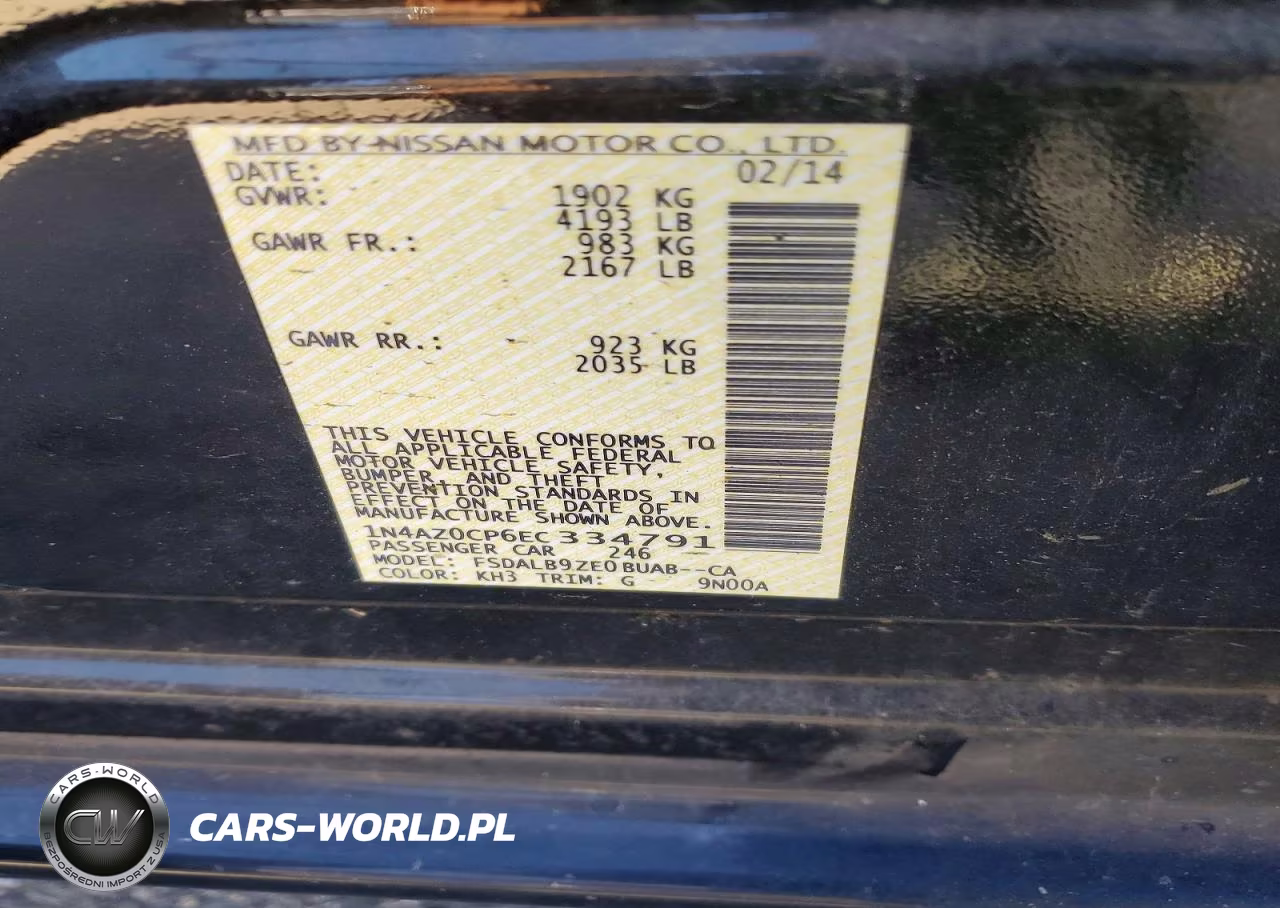 2014 Nissan Leaf S VIN:1N4AZ0CP6EC334791 - 13