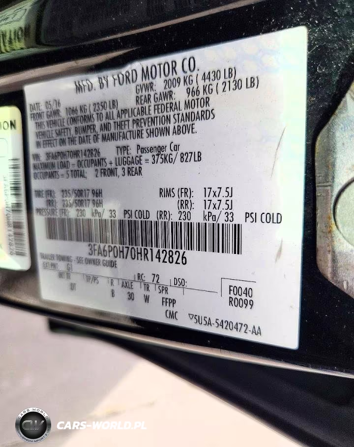 2017 Ford Fusion Se VIN:3FA6P0H70HR142826 - 13