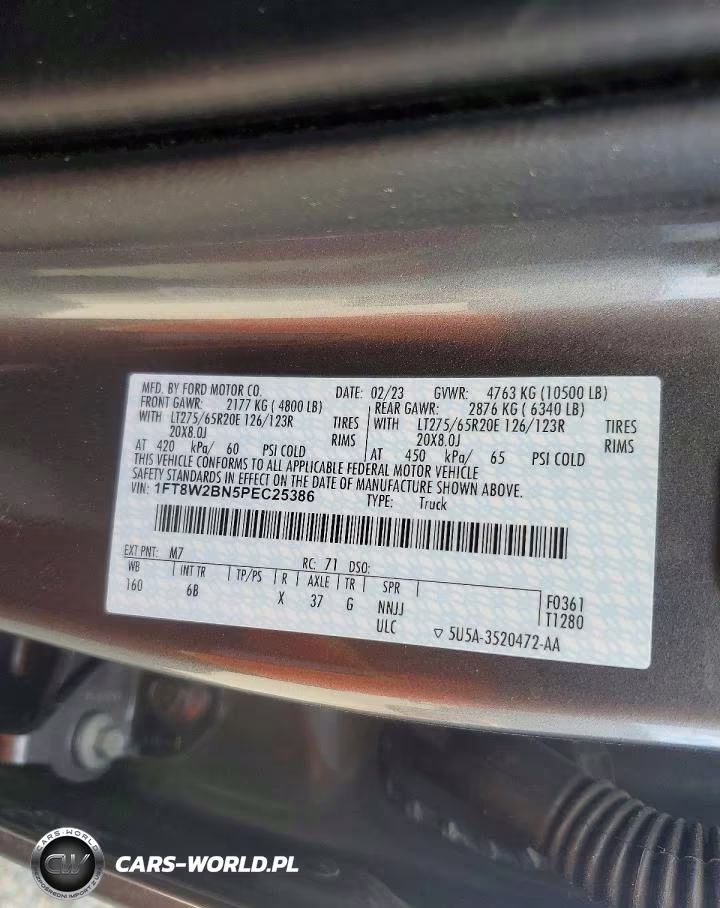 2023 Ford F250 Super Duty VIN:1FT8W2BN5PEC25386 - 12