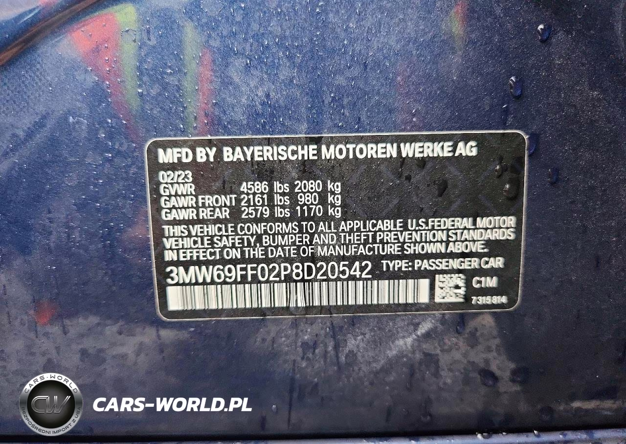 2023 BMW 330I VIN:3MW69FF02P8D20542 - 12