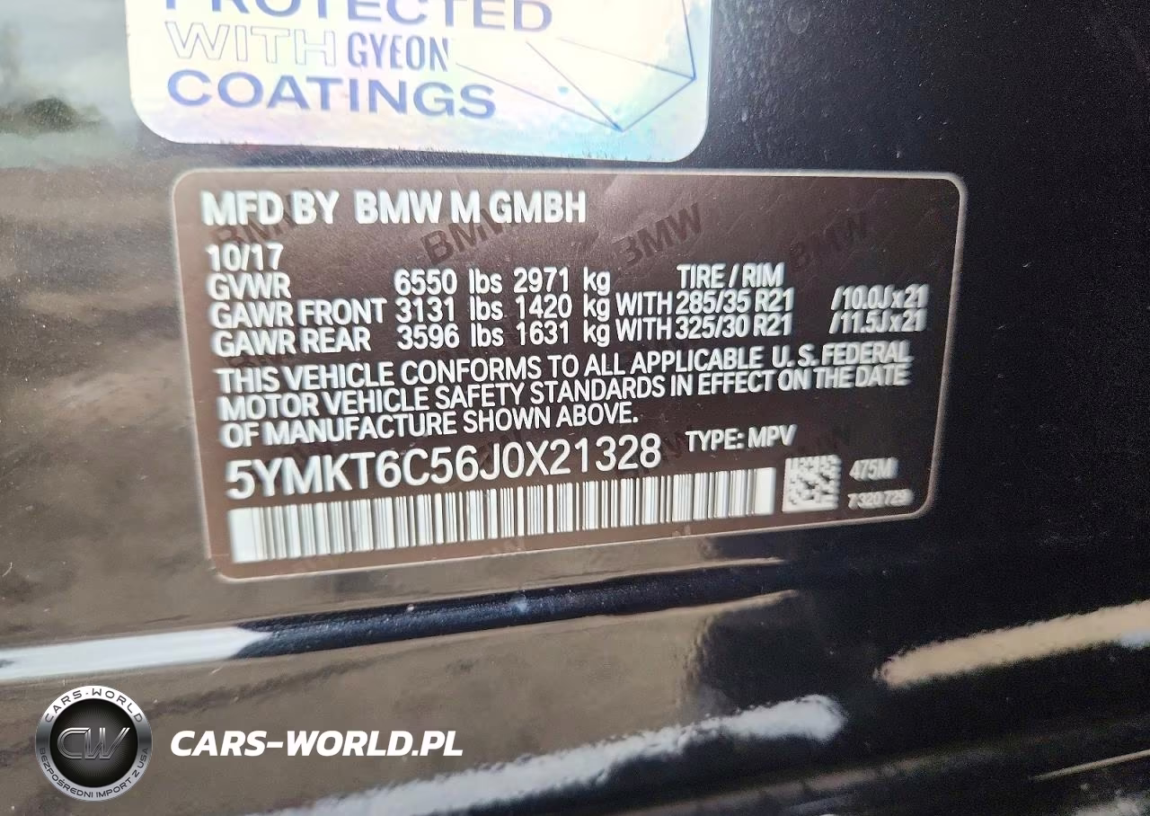 2018 BMW X5 M VIN:5YMKT6C56J0X21328 - 13