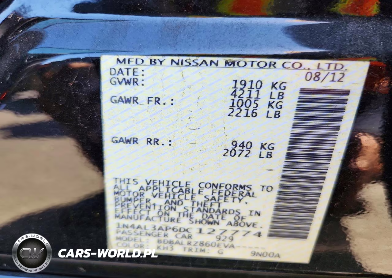 2013 Nissan Altima 2.5 VIN:1N4AL3AP6DC127774 - 13