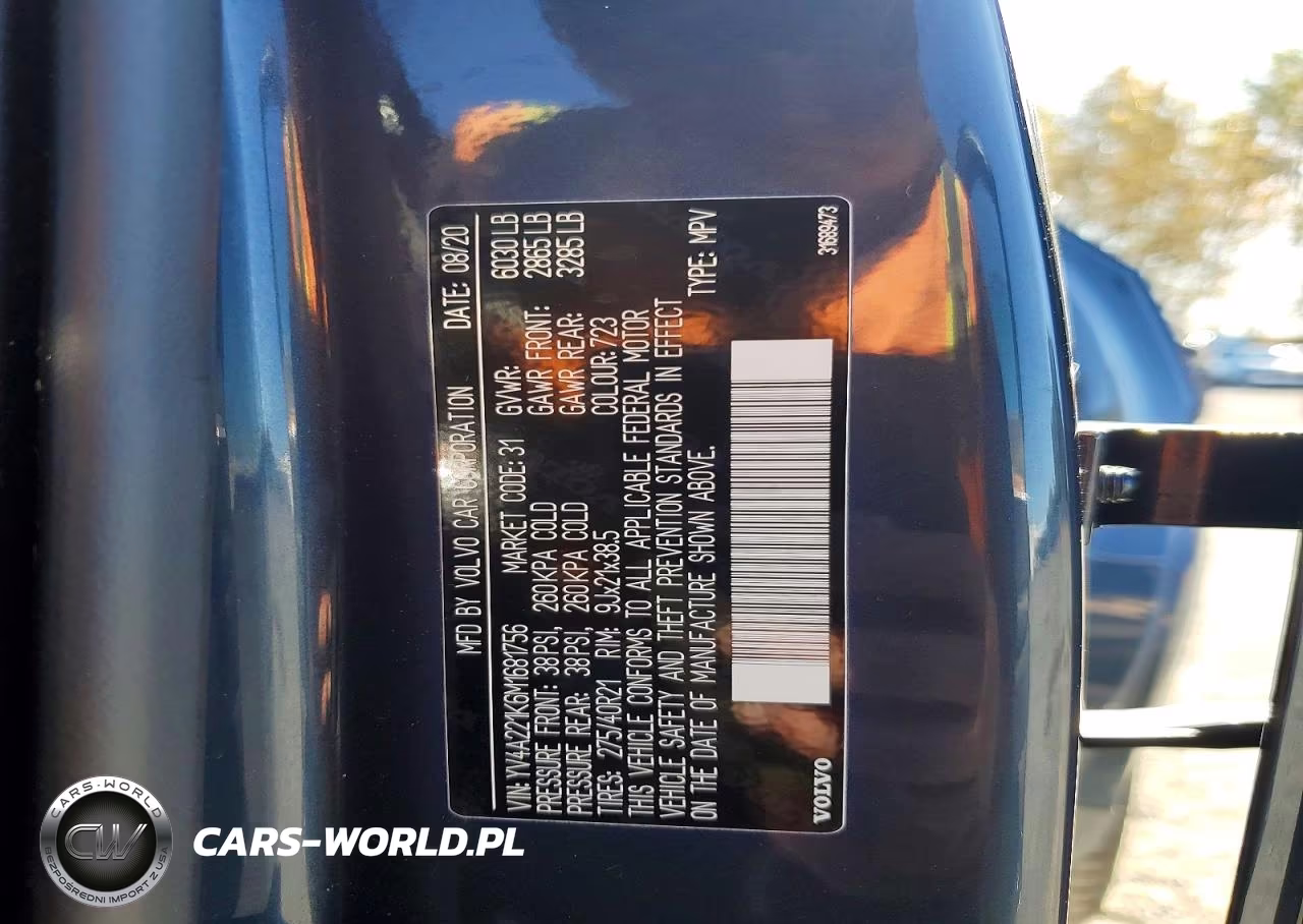 2021 Volvo Xc90 T6 Momentum VIN:YV4A221K6M1681756 - 13