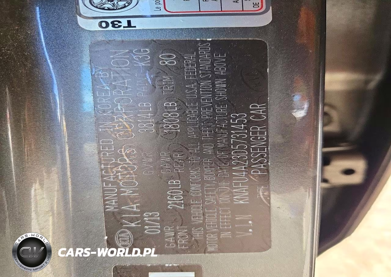 2013 Kia Forte Ex VIN:KNAFU4A23D5731453 - 13