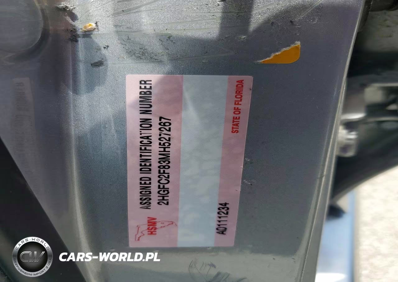 2021 Honda Civic Sport VIN:2HGFC2F83MH527267 - 12