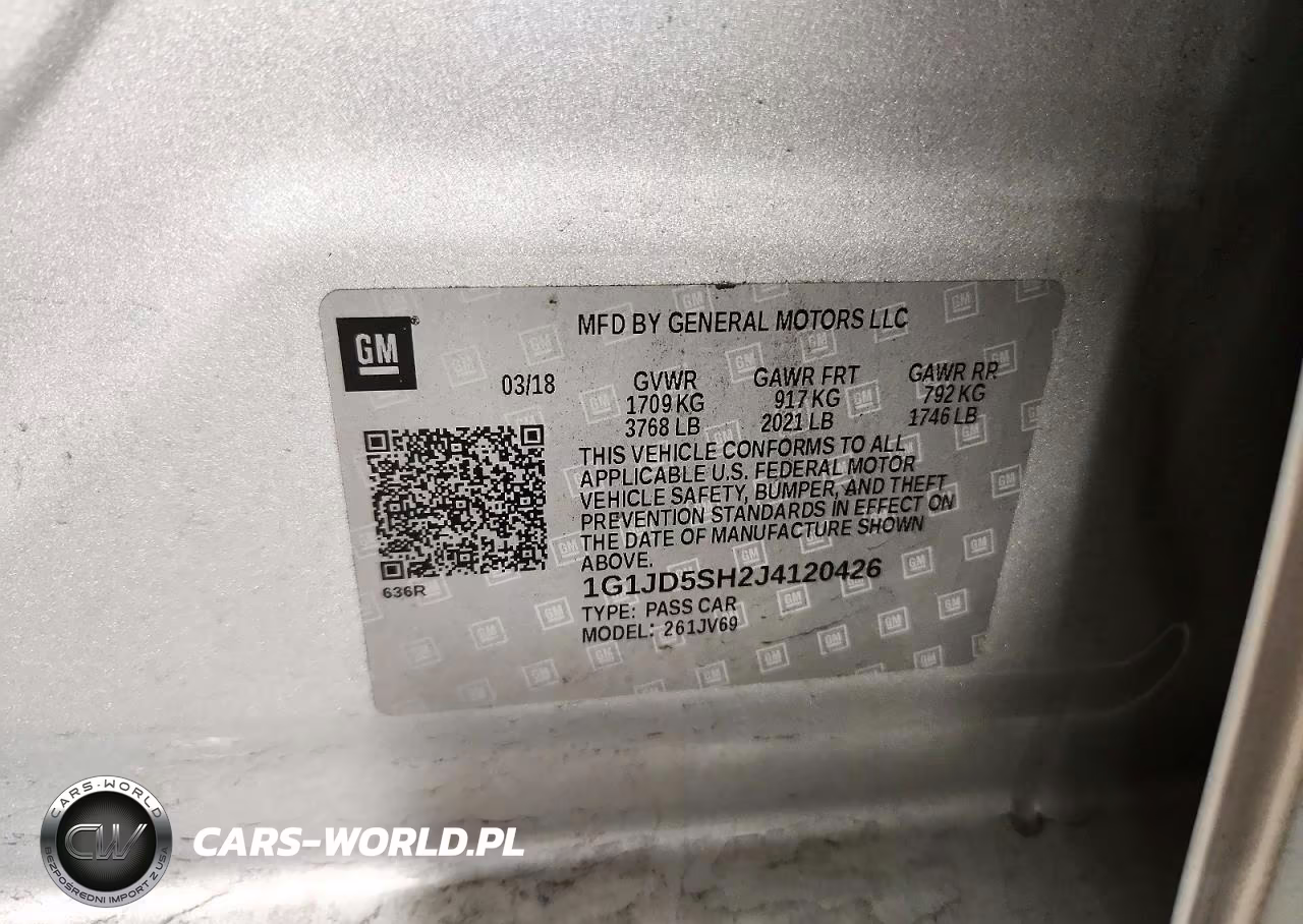 2018 Chevrolet Sonic Lt VIN:1G1JD5SH2J4120426 - 12