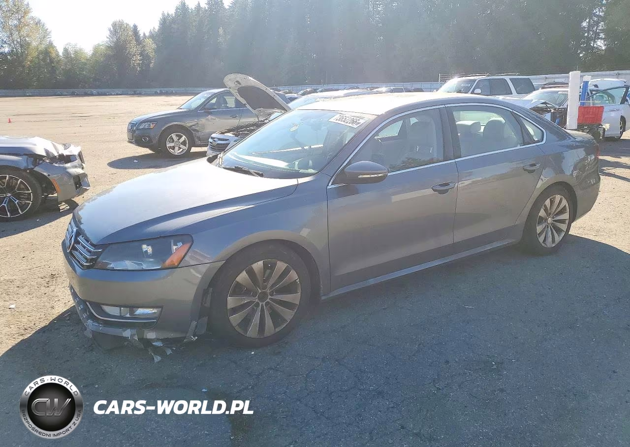 2012 Volkswagen Passat Se VIN:1VWBN7A37CC104187 - 1