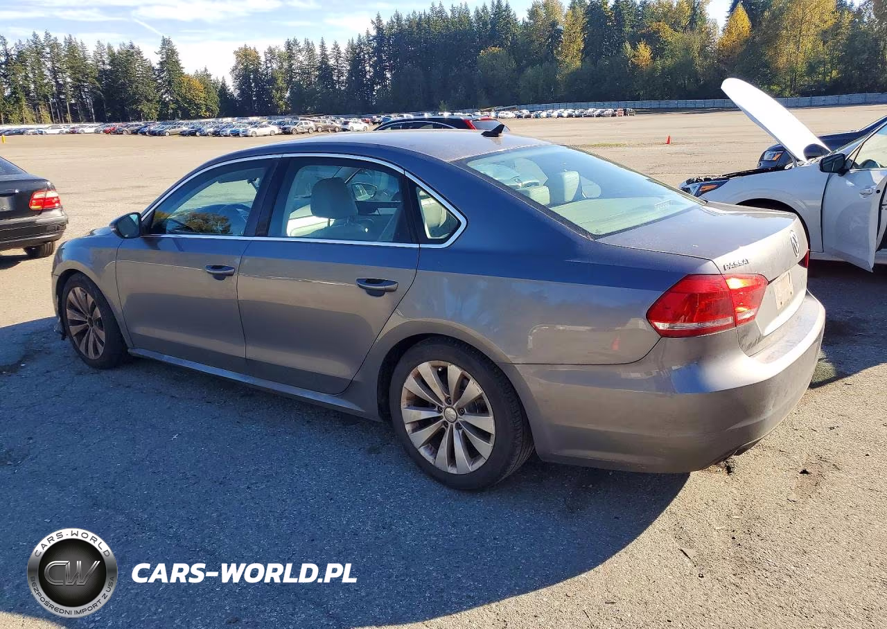 2012 Volkswagen Passat Se VIN:1VWBN7A37CC104187 - 2