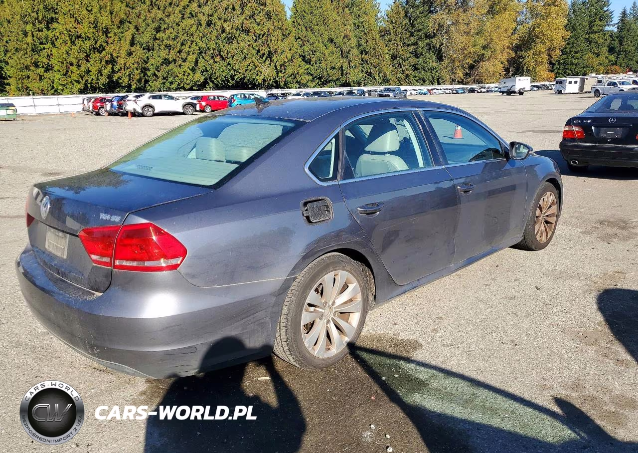 2012 Volkswagen Passat Se VIN:1VWBN7A37CC104187 - 3