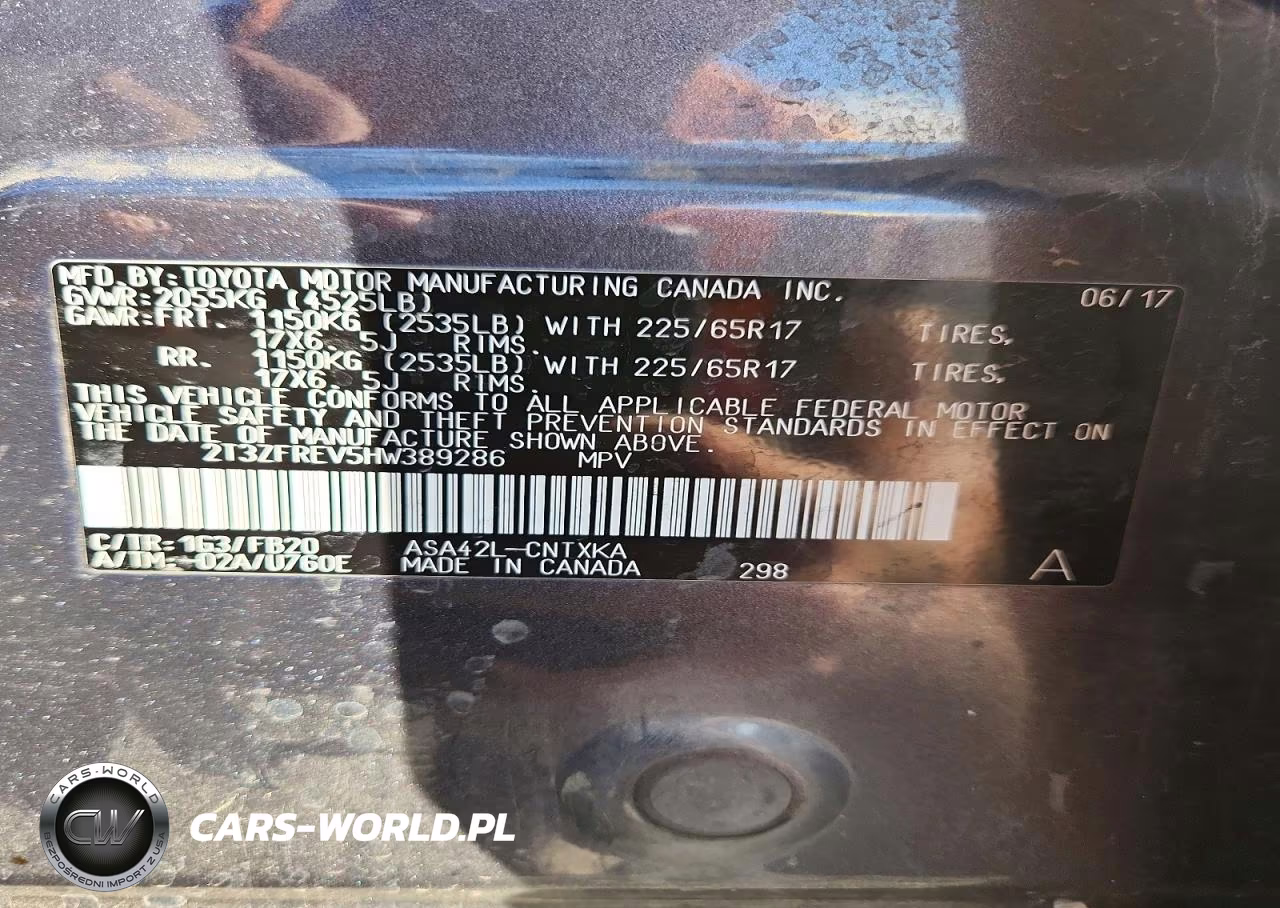 2017 Toyota Rav4 Le VIN:2T3ZFREV5HW389286 - 13