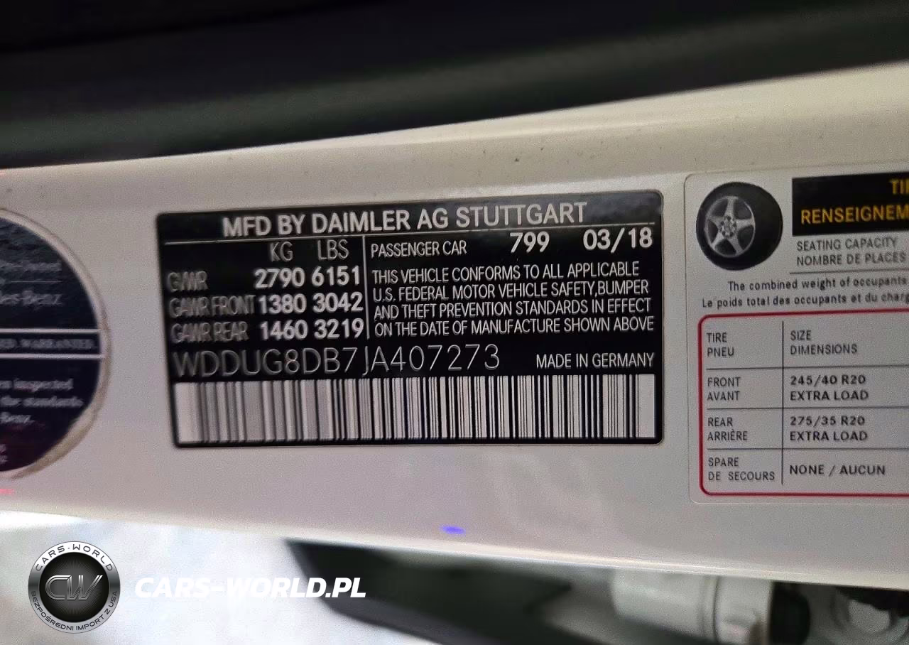 2018 Mercedes-Benz S 560 VIN:WDDUG8DB7JA407273 - 12