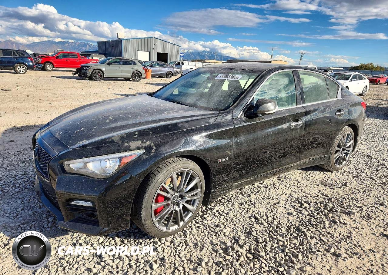2017 Infiniti Q50 Red Sport 400 VIN:JN1FV7AR5HM872134 - 1