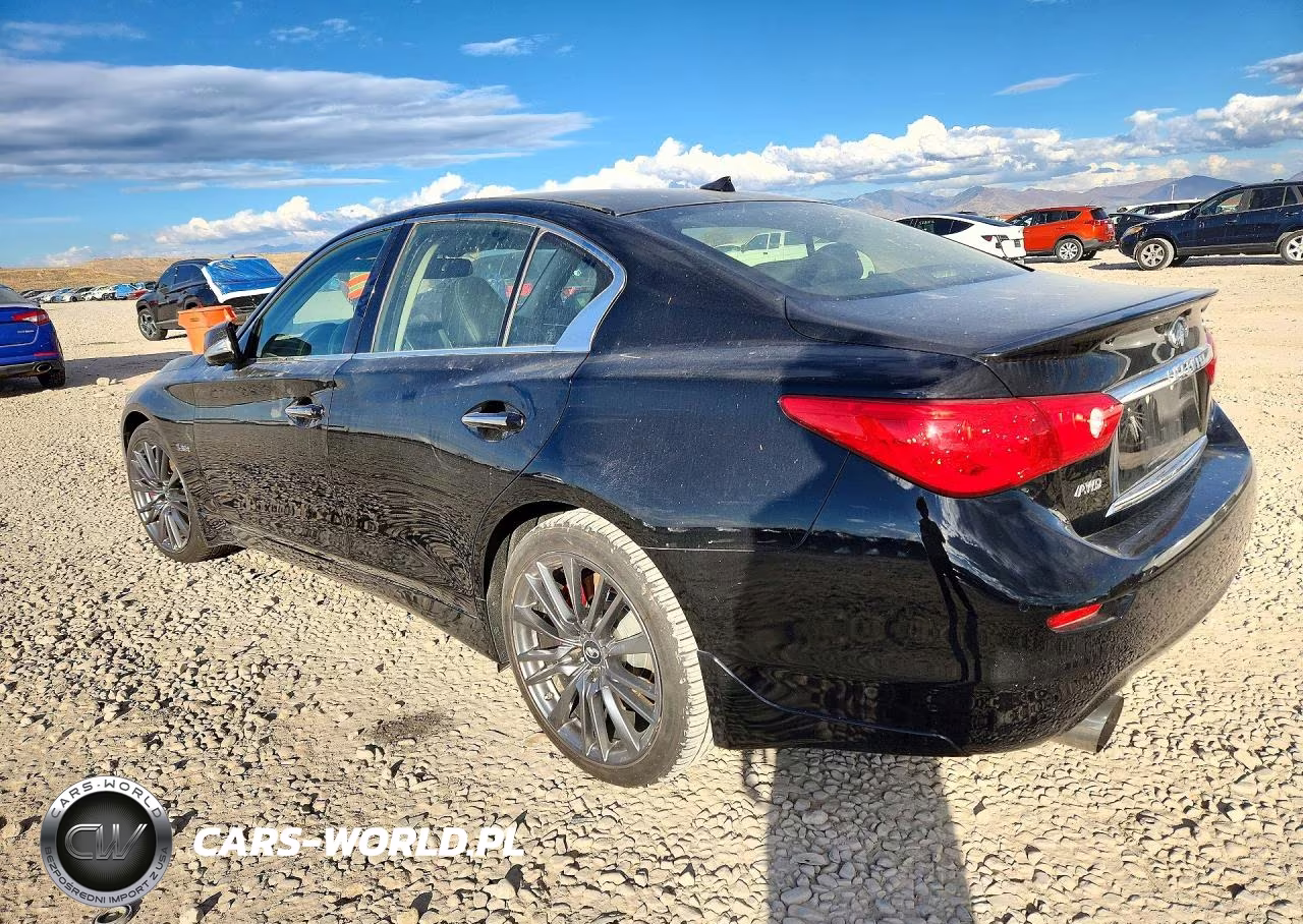 2017 Infiniti Q50 Red Sport 400 VIN:JN1FV7AR5HM872134 - 2