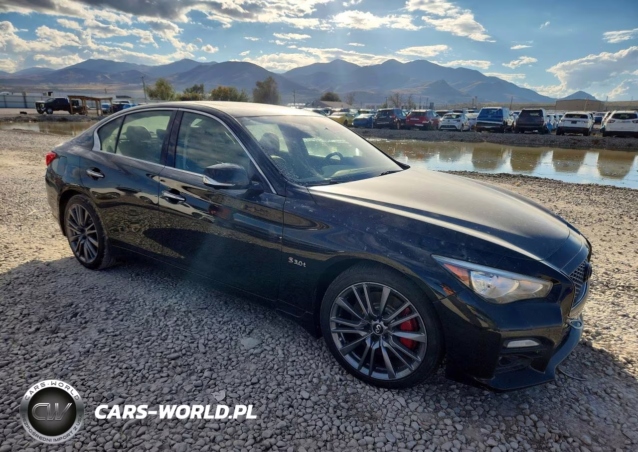 2017 Infiniti Q50 Red Sport 400 VIN:JN1FV7AR5HM872134 - 4