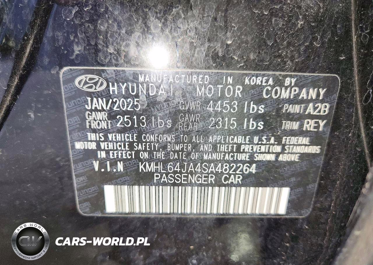 2025 Hyundai Sonata Sel VIN:KMHL64JA4SA482264 - 12