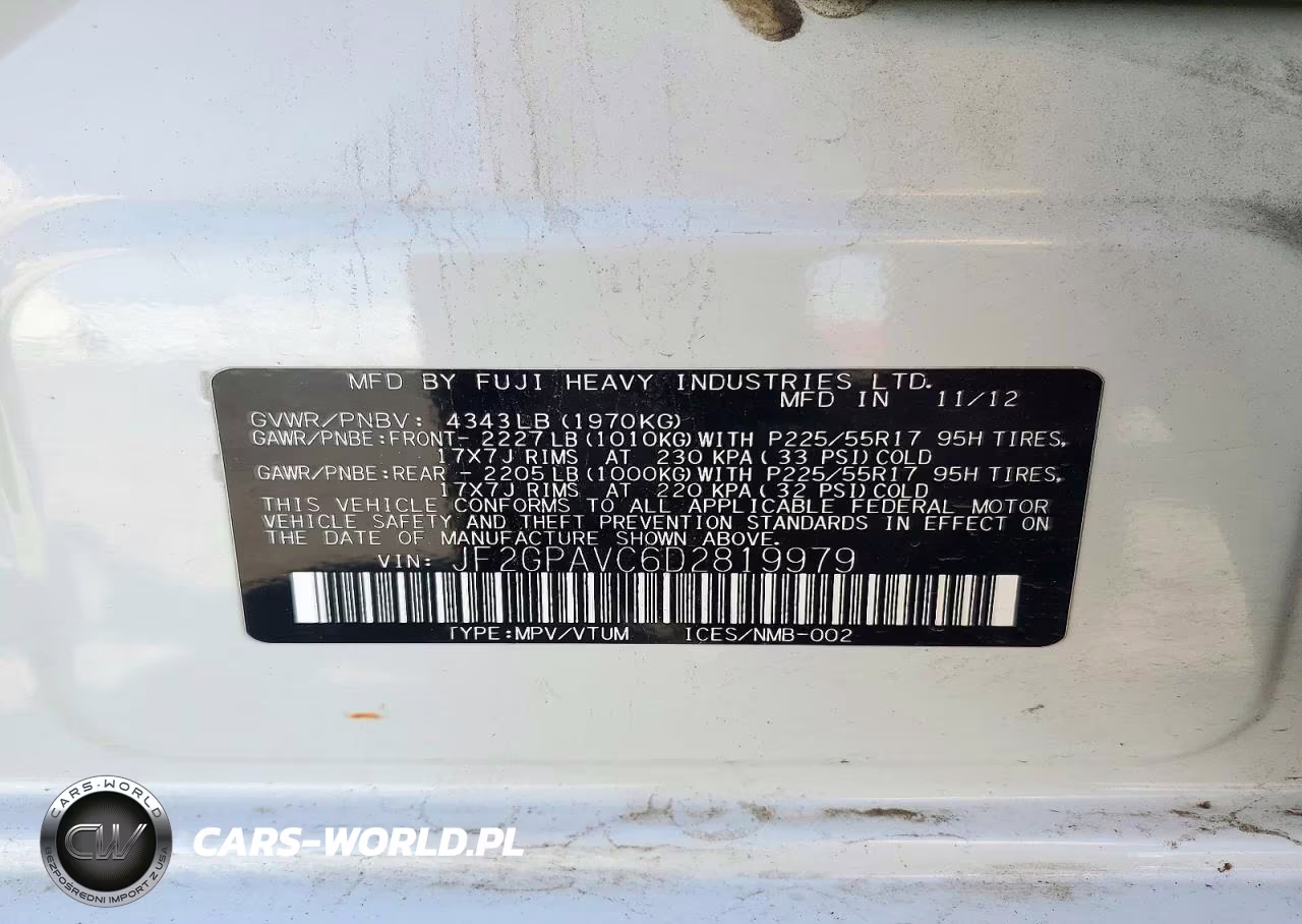 2013 Subaru Xv Crosstrek 2.0 Premium VIN:JF2GPAVC6D2819979 - 12