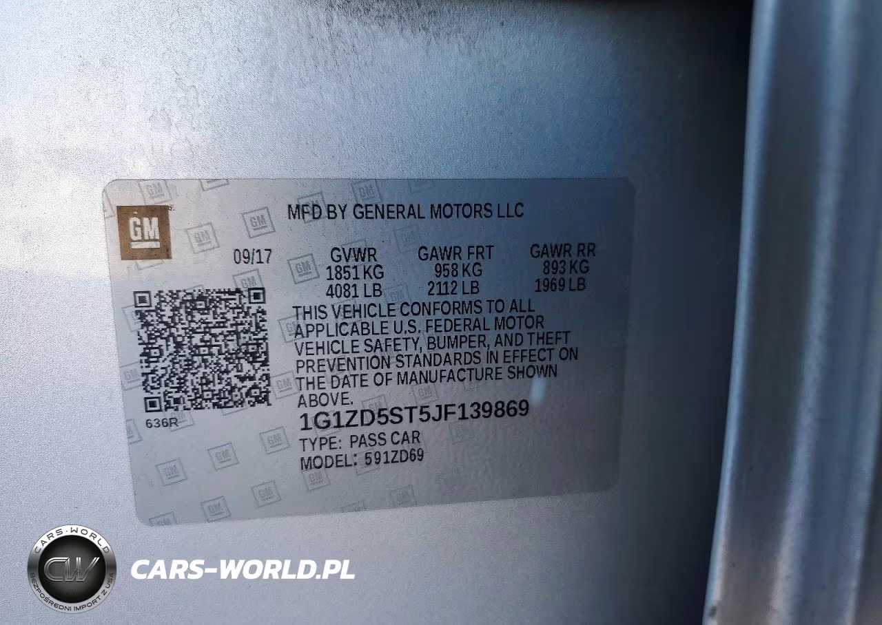 2018 Chevrolet Malibu Lt VIN:1G1ZD5ST5JF139869 - 12
