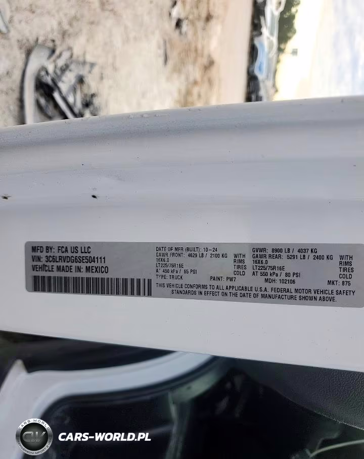 2025 Ram Promaster 2500 Tradesman High Roof 159 Wb W-Pass Seat VIN:3C6LRVDG6SE504111 - 13