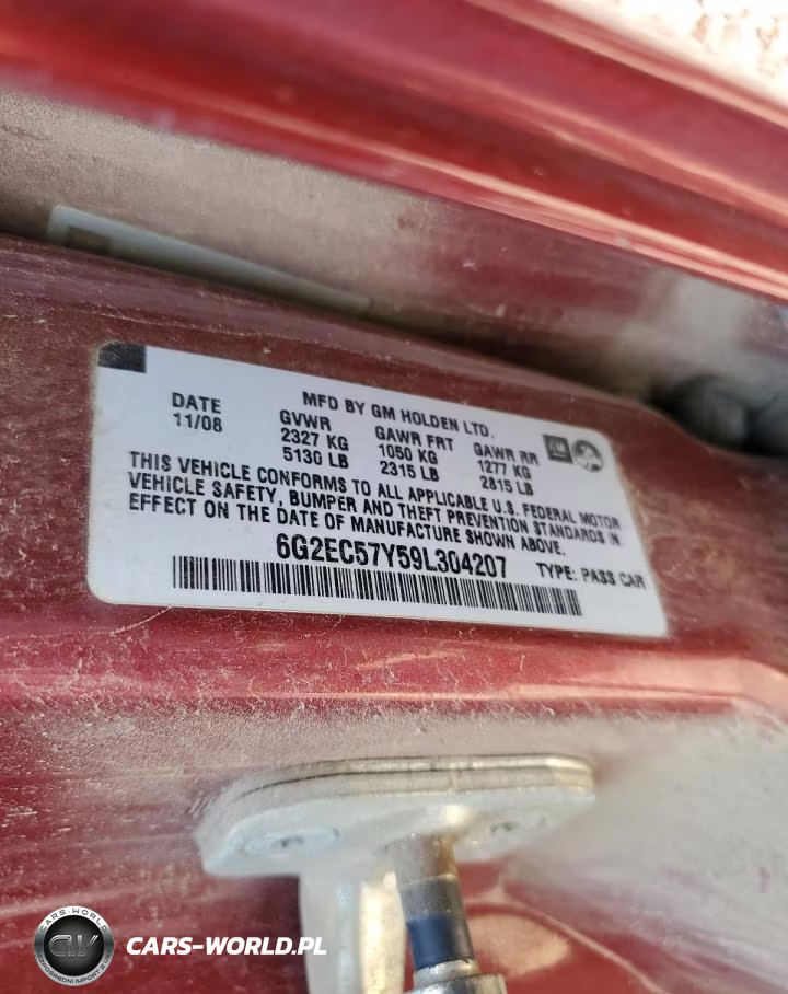 2009 Pontiac G8 Gt VIN:6G2EC57Y59L304207 - 12