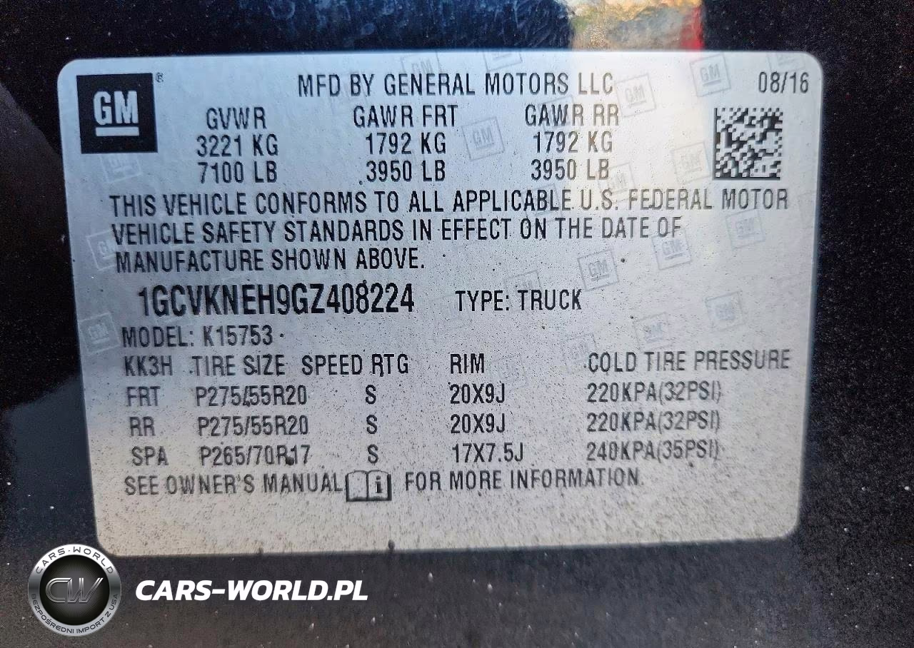 2016 Chevrolet Silverado K1500 VIN:1GCVKNEH9GZ408224 - 12