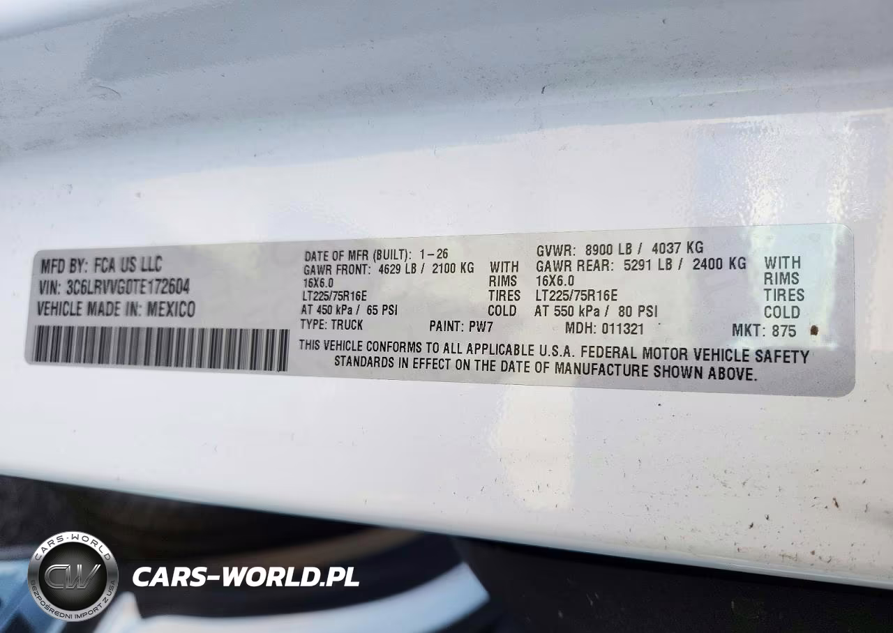 2026 Ram Promaster 2500 Delivery Van VIN:3C6LRVVG0TE172604 - 13