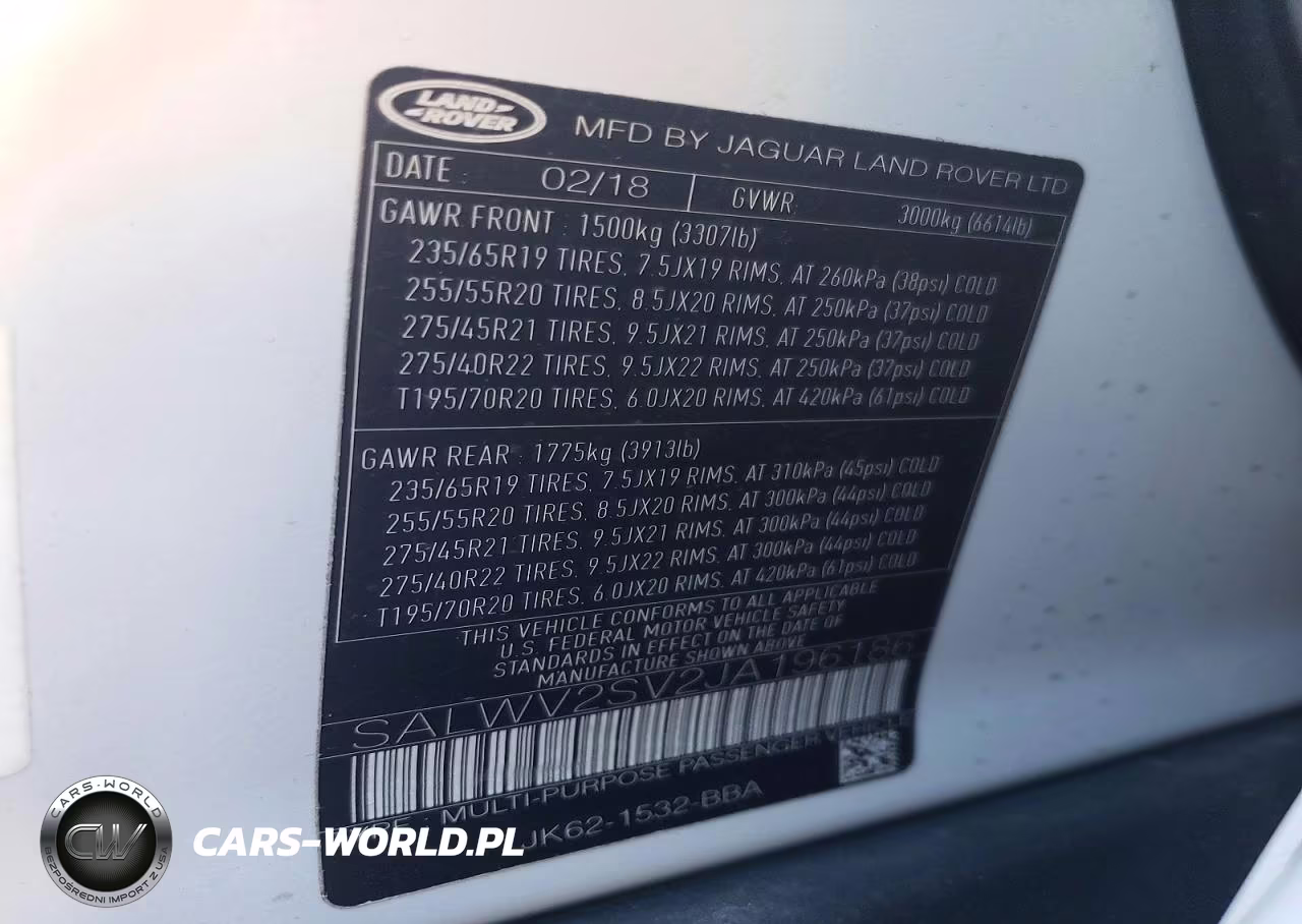 2018 Land Rover Range Rover Sport Hse Dynamic VIN:SALWV2SV2JA196186 - 13