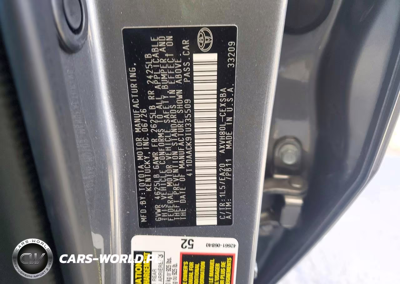 2026 Toyota Camry Se VIN:4T1DAACK9TU335509 - 12