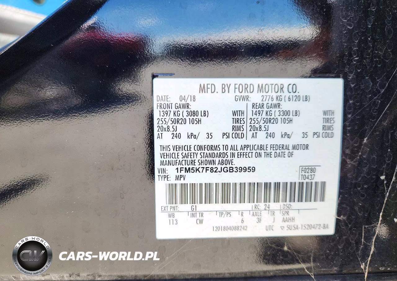 2018 Ford Explorer Limited VIN:1FM5K7F82JGB39959 - 13