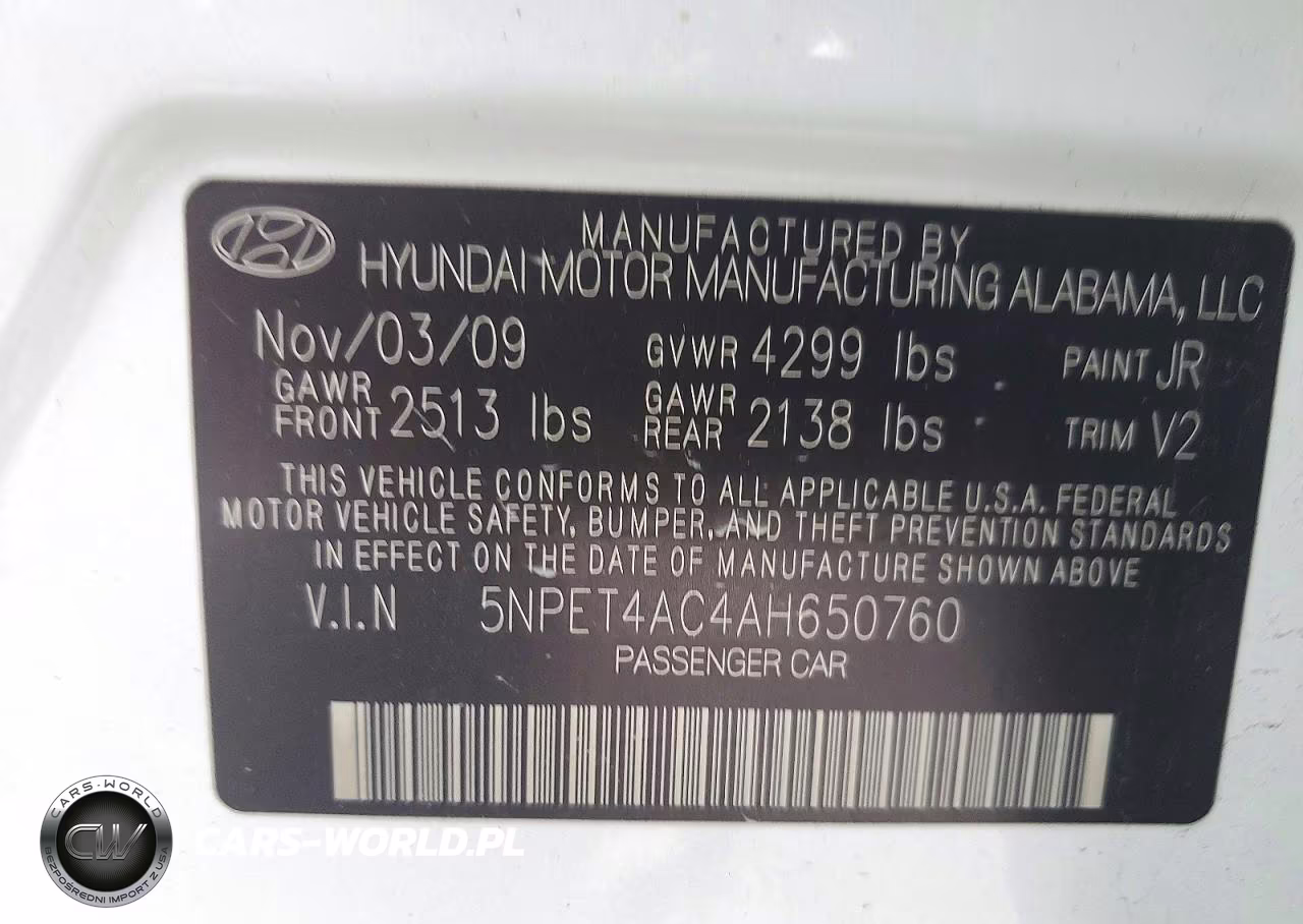 2010 Hyundai Sonata Gls VIN:5NPET4AC4AH650760 - 12