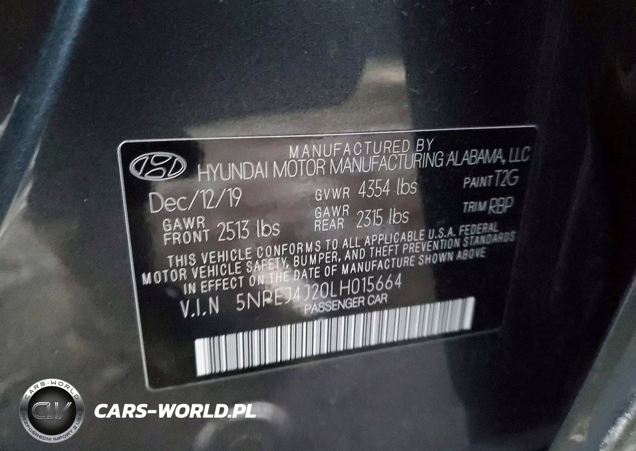 2020 Hyundai Sonata Sel Plus VIN:5NPEJ4J20LH015664 - 13