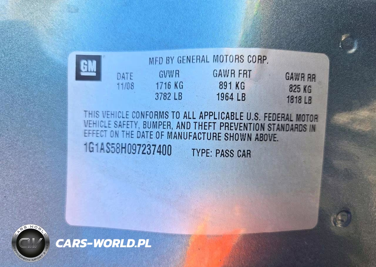 2009 Chevrolet Cobalt Ls VIN:1G1AS58H097237400 - 12