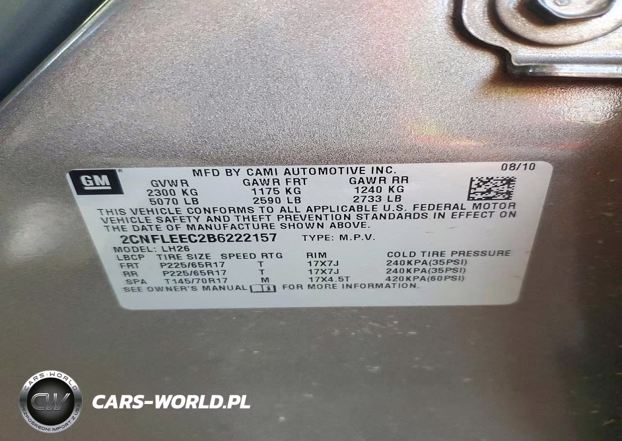 2011 Chevrolet Equinox Lt VIN:2CNFLEEC2B6222157 - 12