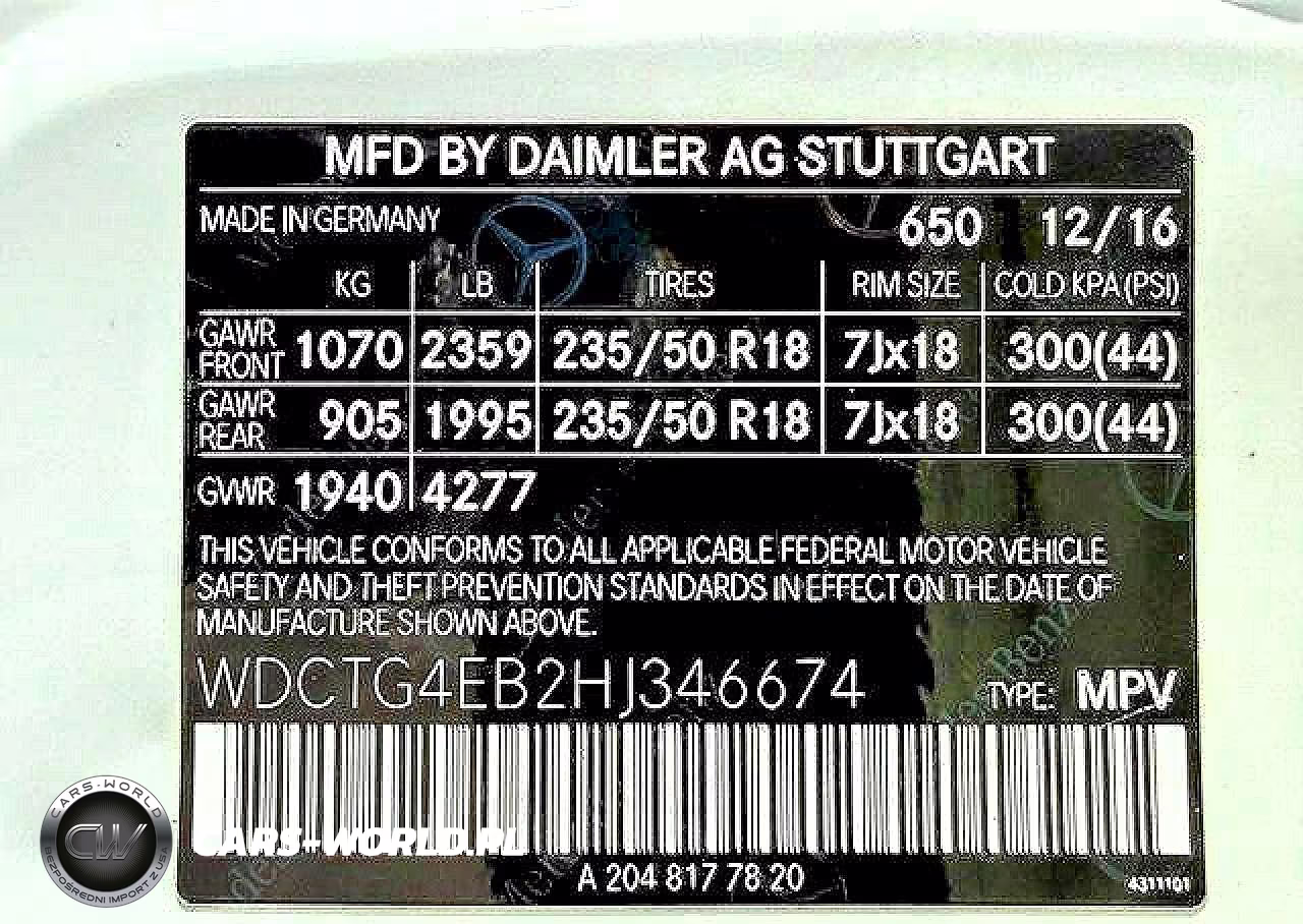 2017 Mercedes-Benz Gla 250 VIN:WDCTG4EB2HJ346674 - 15