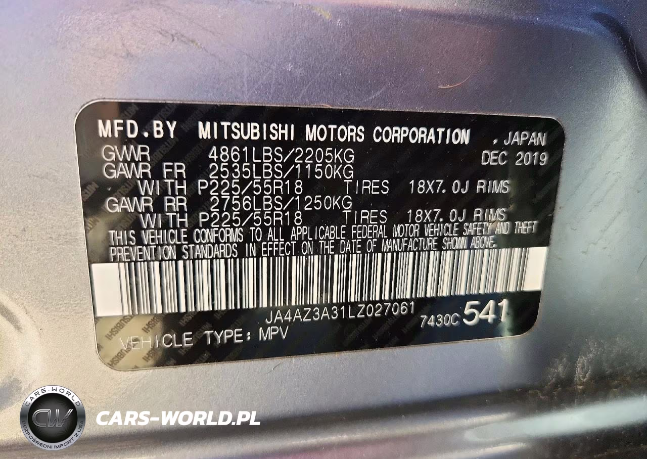 2020 Mitsubishi Outlander Se VIN:JA4AZ3A31LZ027061 - 13