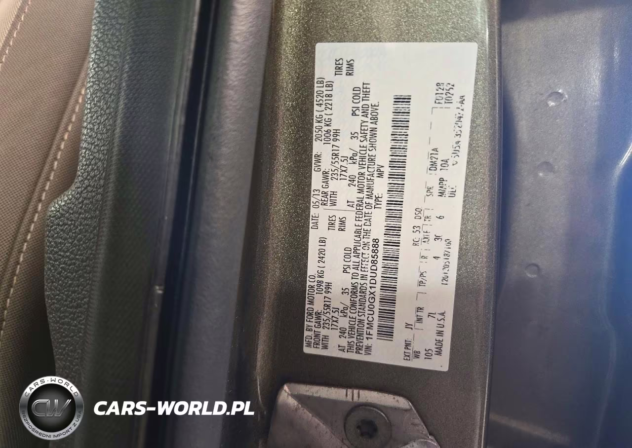 2013 Ford Escape Se VIN:1FMCU0GX1DUD85888 - 13
