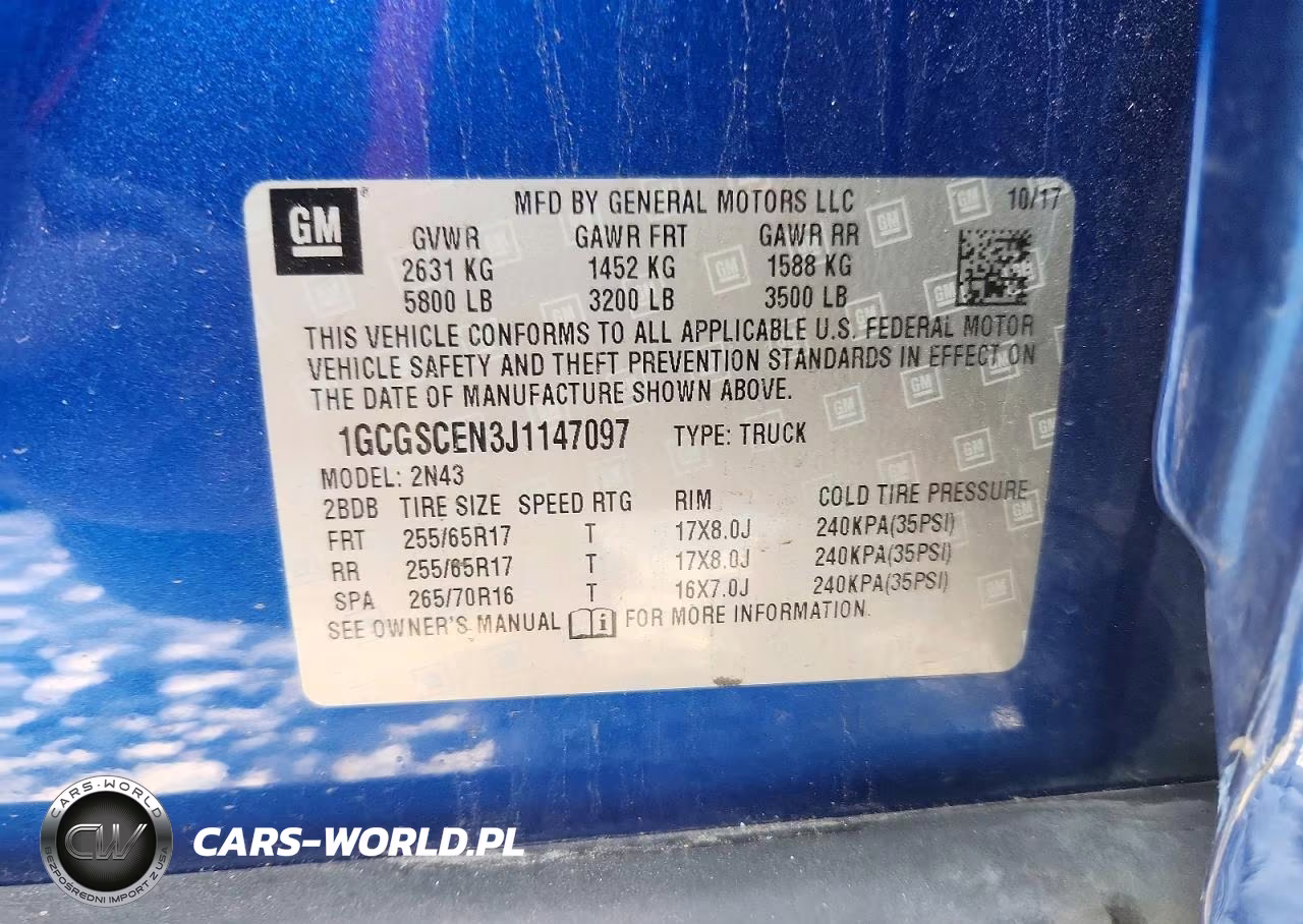 2018 Chevrolet Colorado Lt VIN:1GCGSCEN3J1147097 - 12
