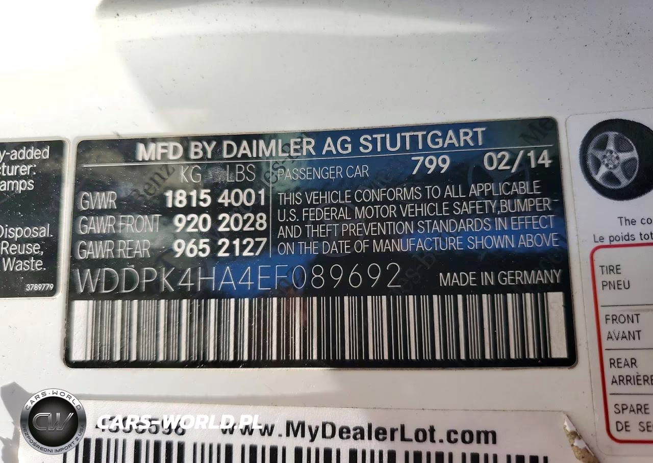 2014 Mercedes-Benz Slk 250 VIN:WDDPK4HA4EF089692 - 12