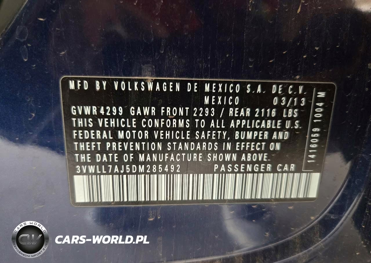 2013 Volkswagen Jetta Tdi VIN:3VWLL7AJ5DM285492 - 13